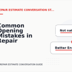 Common Opening Mistakes in Repair Estimate Conversations