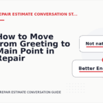 How to Move from Greeting to Main Point in Repair Estimate Conversation English