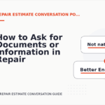How to Ask for Documents or Information in Repair Estimate Conversation English