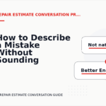 How to Describe a Mistake Without Sounding Rude in Repair Estimate Conversation English