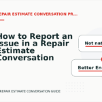 How to Report an Issue in a Repair Estimate Conversation