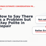 How to Say There Is a Problem but Stay Polite in Repair Estimate Conversation English