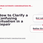 How to Clarify a Confusing Situation in a Repair Estimate Conversation