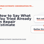 How to Say What You Tried Already in Repair Estimate Conversation English