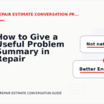 How to Give a Useful Problem Summary in Repair Estimate Conversation English