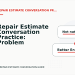 Repair Estimate Conversation Practice: Problem and Solution Replies