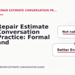 Repair Estimate Conversation Practice: Formal and Friendly Versions