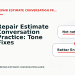 Repair Estimate Conversation Practice: Tone Fixes for Real Situations