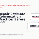 Repair Estimate Conversation Practice: Before and After Corrections