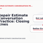 Repair Estimate Conversation Practice: Closing Lines and Follow-Ups